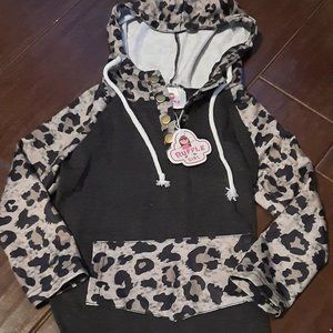 Size 2T Leopard Hoodie
